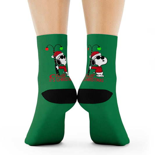 Chill It's Christmas Joe Cool Crew Socks