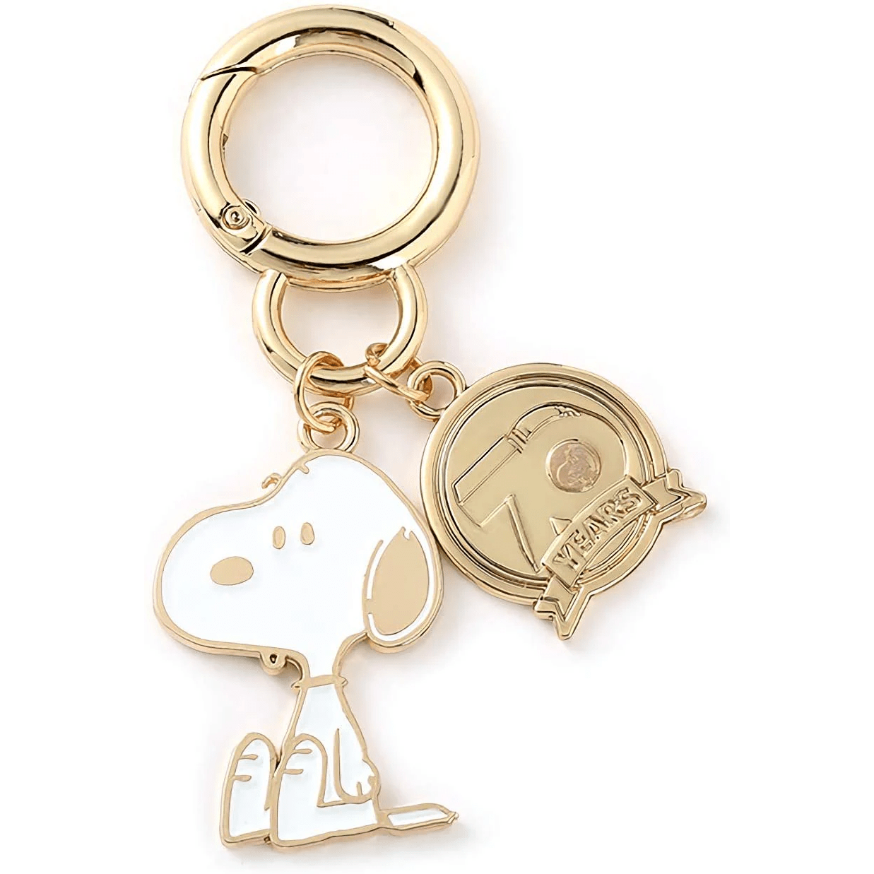 Peanuts Snoopy Gold 70th Anniversary Keychain